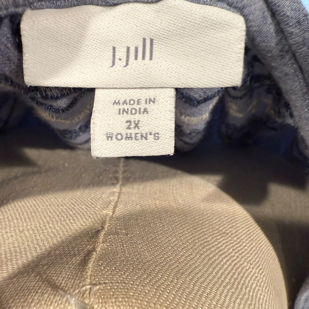 JJill Blue Knit Sweater with Stitch Detail - Picture 5 of 5